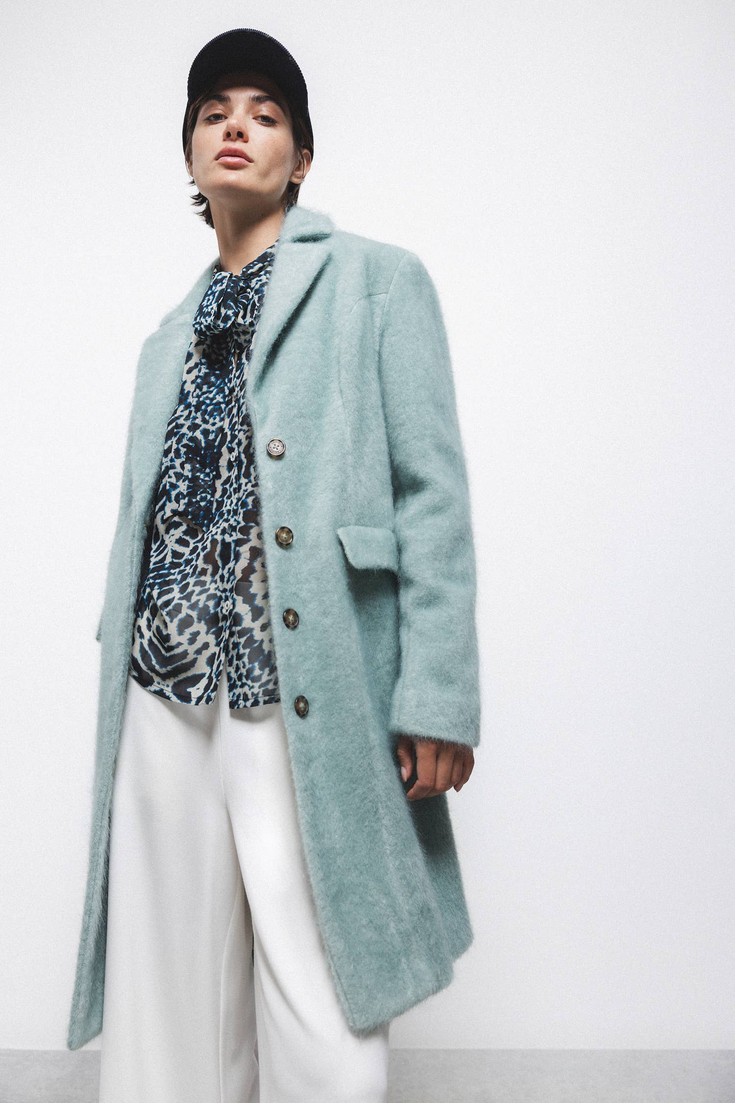 Lanidor – wholesale Rock - Dam – Lång enfärgad kappa (425293-53)0