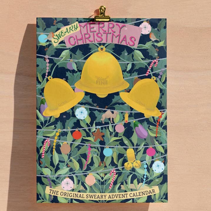 Rude and sweary christmas advent calendar for wholesale by Damn Fine Greetings