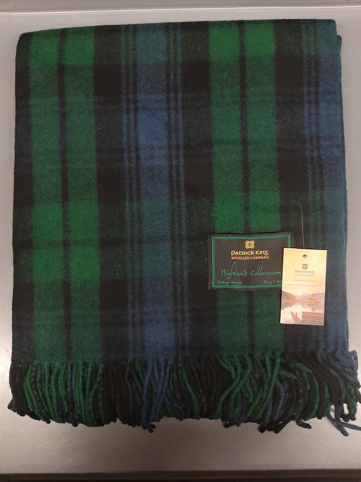 Black Watch Highland Blanket for wholesale by Patrick King Woollen Company