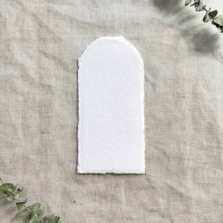 The Natural Paper Company - Wholesale Cardstock - Premium White Handmade Card | Pack of 5 | Recycled Cotton4