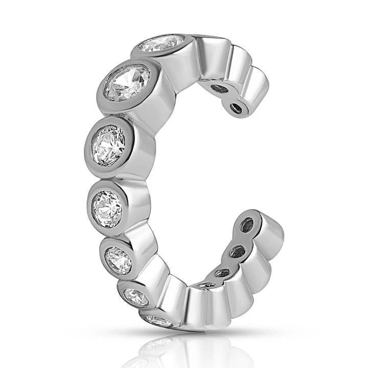 OSEANA 2en1 Earcuff - Argent pour la vente par CLASSYANDFABULOUS Jewelry