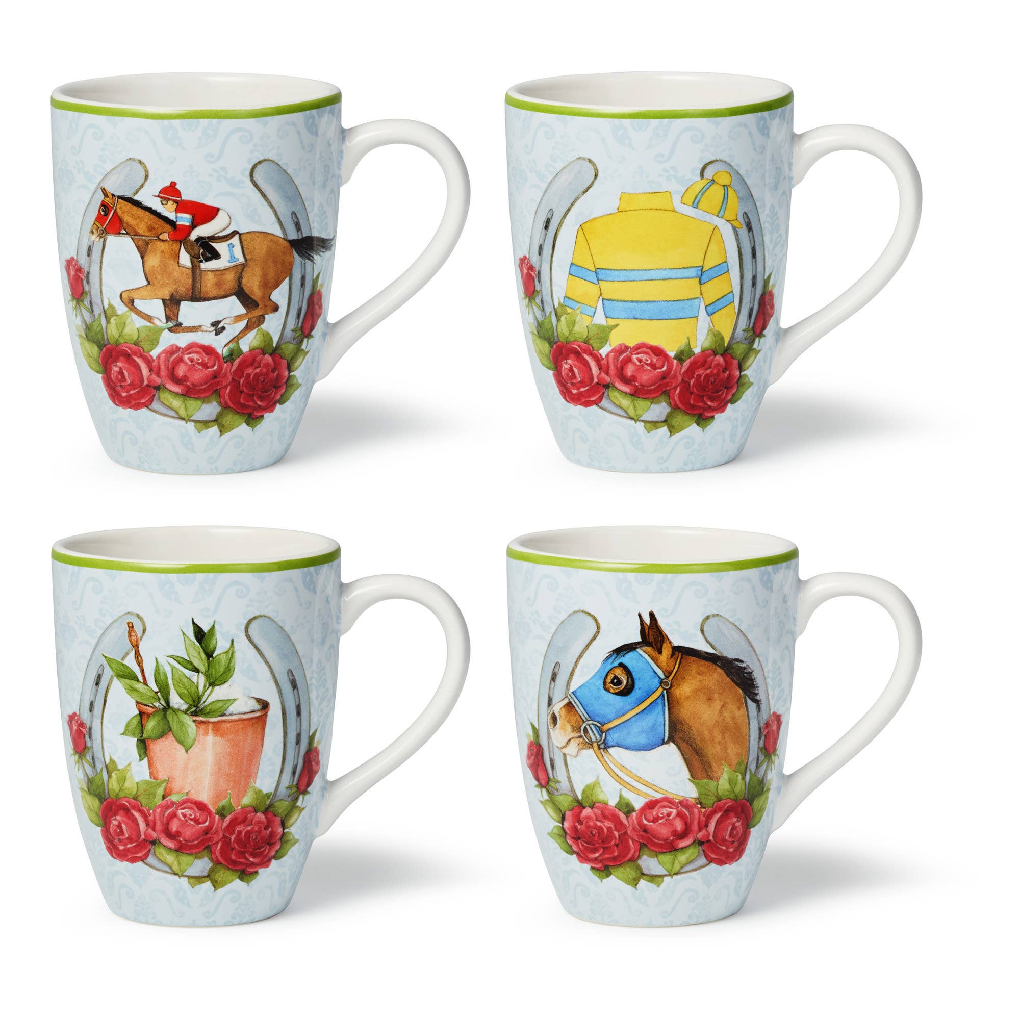 Certified International – Caneca por atacado – Caneca Day at the Races 14 oz. 4 ativos.6