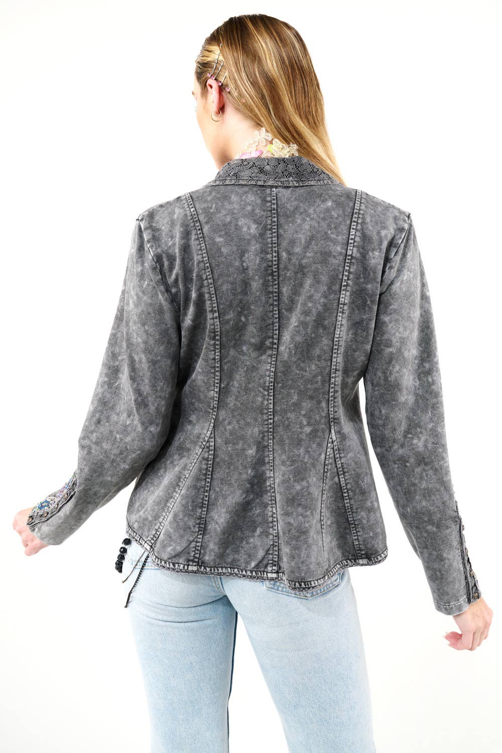 Carbone Giacca in Maglia French Terry da Colonnello - Blazer in vendita all'ingrosso su Faire8