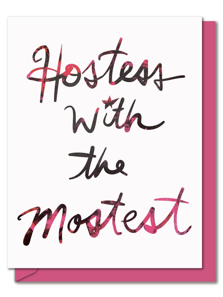 Værtinde med Mostest - Glam Everyday Thank You Card for engroshandel hos Mirthos Paper