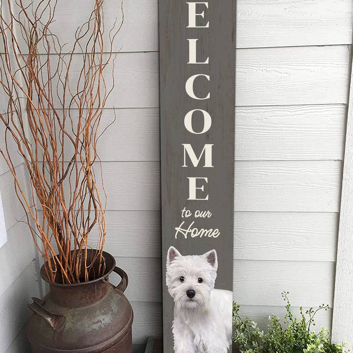 E&S Pets - Wholesale Outdoor Sign - Westie Welcome sign1