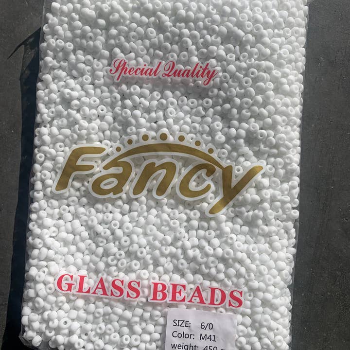 MaddieMayShop - Wholesale Beads - 6/0 Seed Beads, Seed Beads Bulk, Frost Glass Beads 450 Grams7