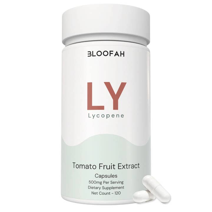Bloofah LY Complément Alimentaire de Lycopène Capsules 500mg | Extrait Concentré de Fruit de Tomate 10:1 – Support Antioxydant (120 Capsules) pour la vente par Bloofah