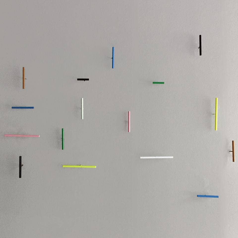 kolor – Gancho de parede por atacado – Gancho de parede pequeno - amarelo neon3