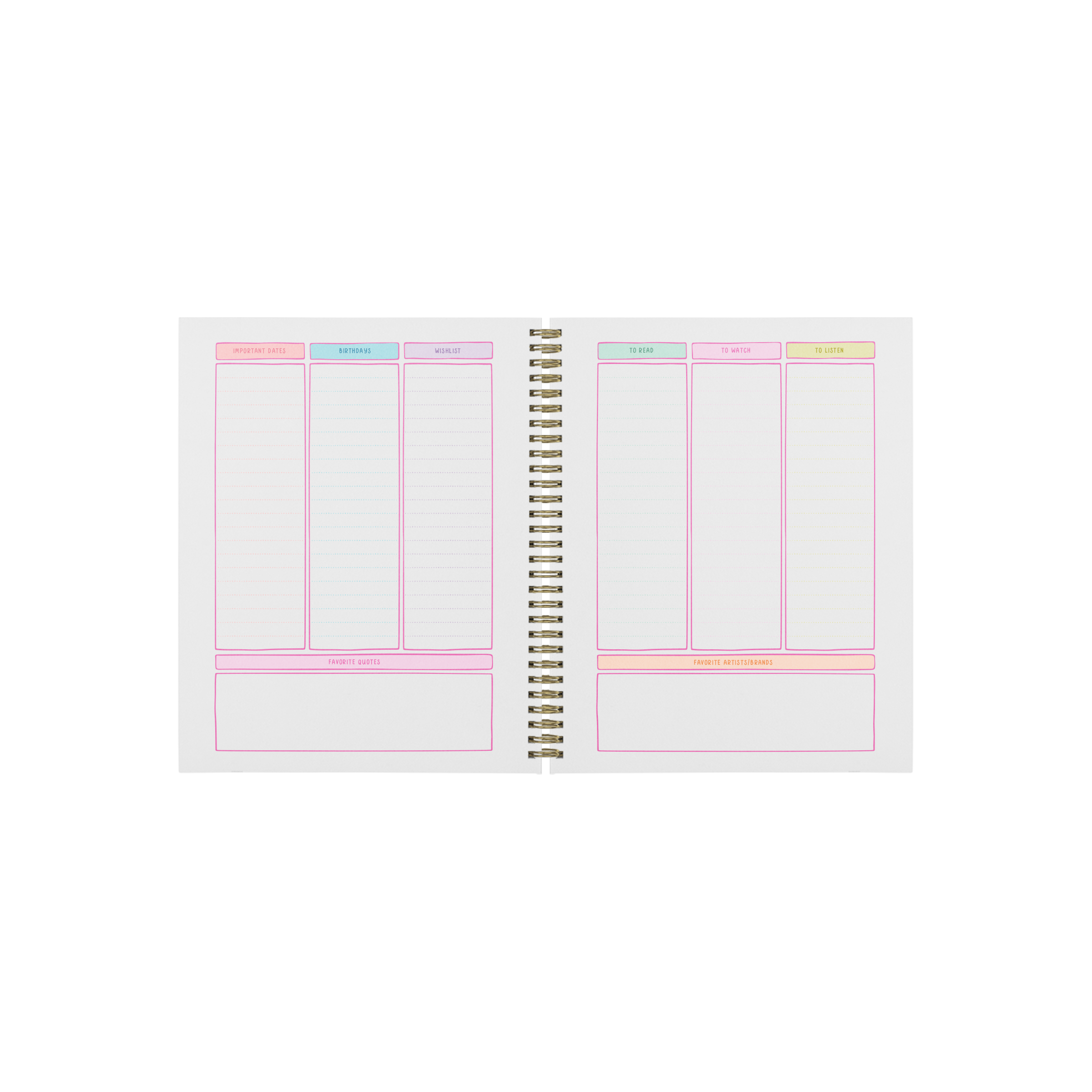 Talking Out of Turn - Wholesale Planner - Undated Perpetual Planner - Bold Checker3