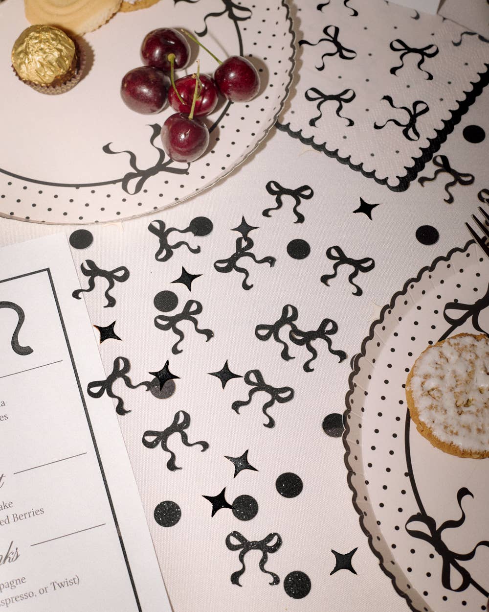 xo, Fetti - Wholesale Confetti - Black Bow Confetti| 200 pc, Birthday, Bach, Party3