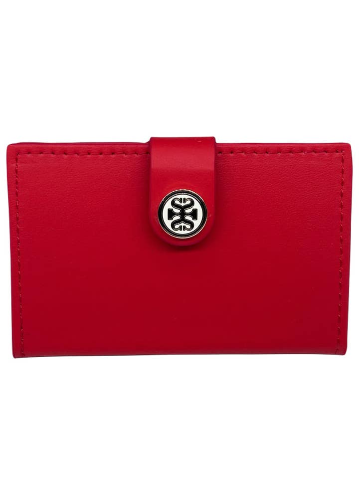 Ferrari Red Gia Mini Wallet for wholesale by Scalzini Accessories