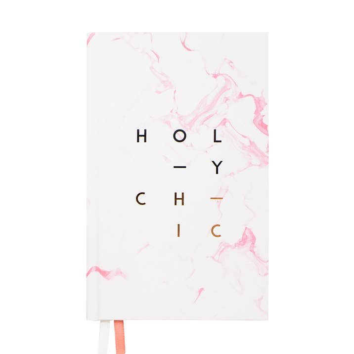 ROSE GOLD HOLY CHIC Marble Hardcover Undated Planners for wholesale by Hadron Epoch Design Studio