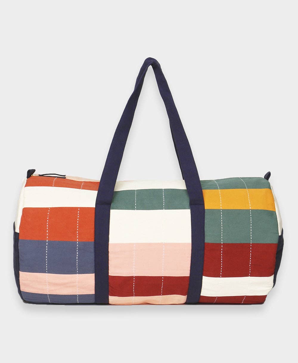 Anchal - Wholesale Weekender Bag - Women's - Multi-Check Canvas Duffle Bag1