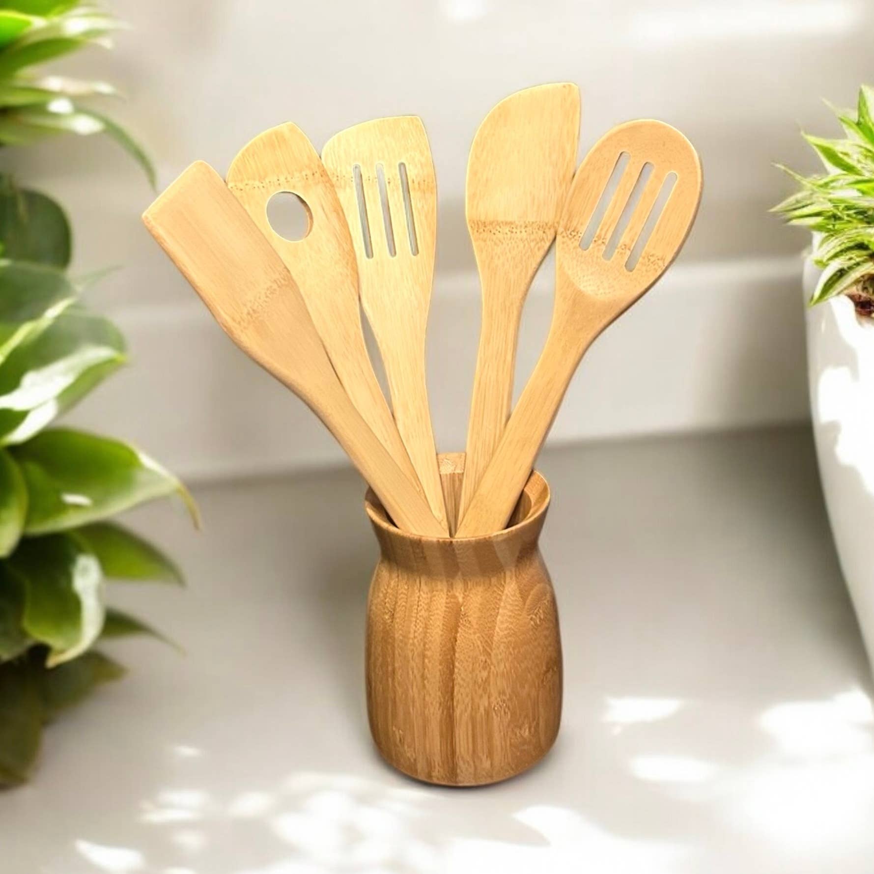 Bamboo Switch - Wholesale Kitchen Utensil Set - Bamboo Kitchen Utensils Holder | Christmas Gift Bestseller1