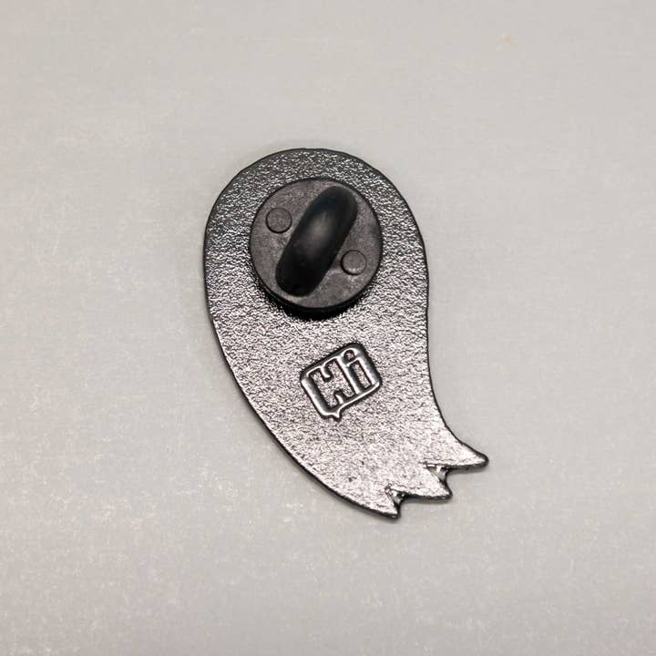 Hi, Hello There - Wholesale Lapel Pin/Button - Glow in the Dark Ghost Enamel Pin | Fred The Ghost3
