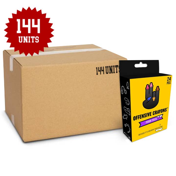 Offensive Crayons Mastercase -Porn Edition (140 units) for wholesale by MilkToast Brands