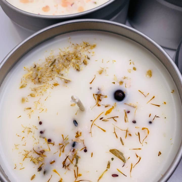 Bet's Bars - Wholesale Travel Candles - Botanical Sprinkled Soy Wax Candles1