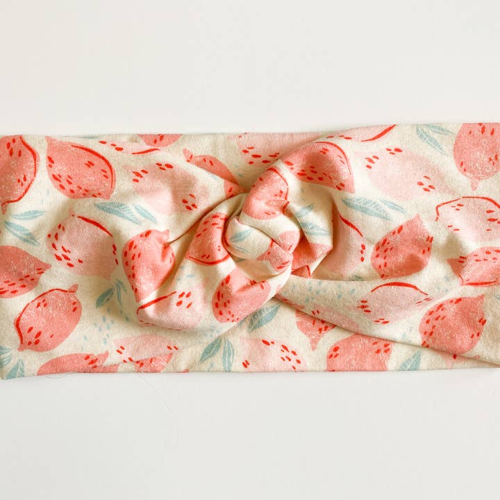 Pink Lemon Twist Headband for wholesale by Macie & Me