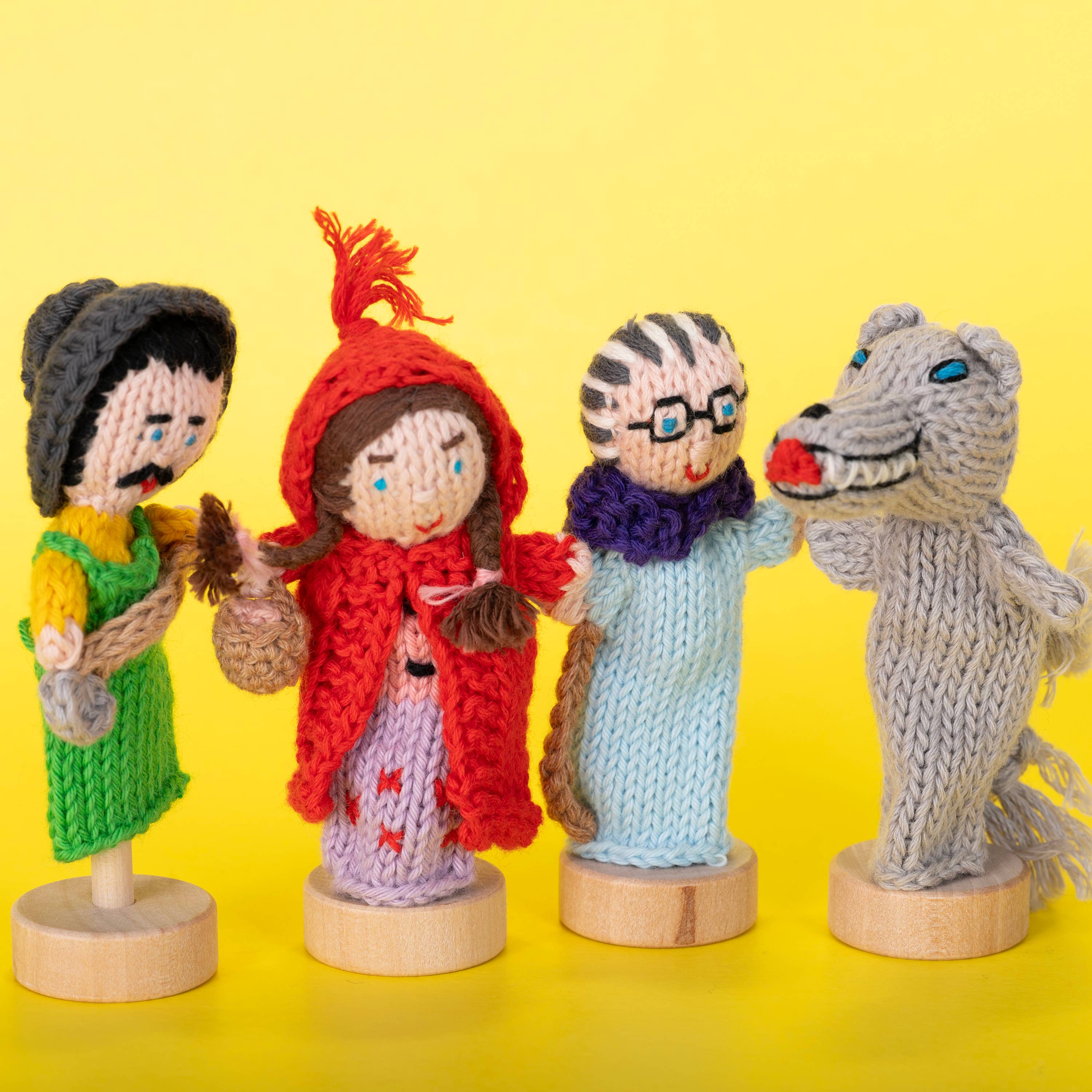 Lucuma Designs - Wholesale Finger Puppet - Kids & Baby - Little Red Story Pack of 4 - Organic Cotton Finger Puppets - Creative Play3