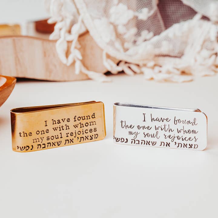 Højsangen Jeg har fundet den rette Pengeklip til Brudgom for engroshandel hos Salt Sparkle Shalom