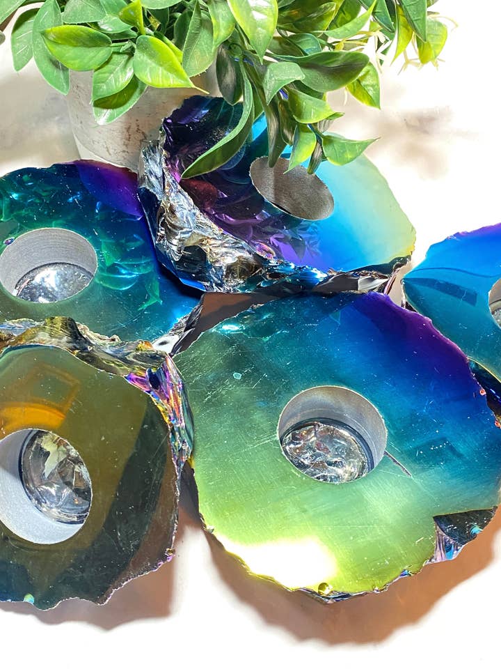 Portavelas Titanium Aura Obsidian para venta al por mayor de Above Tha Clouds