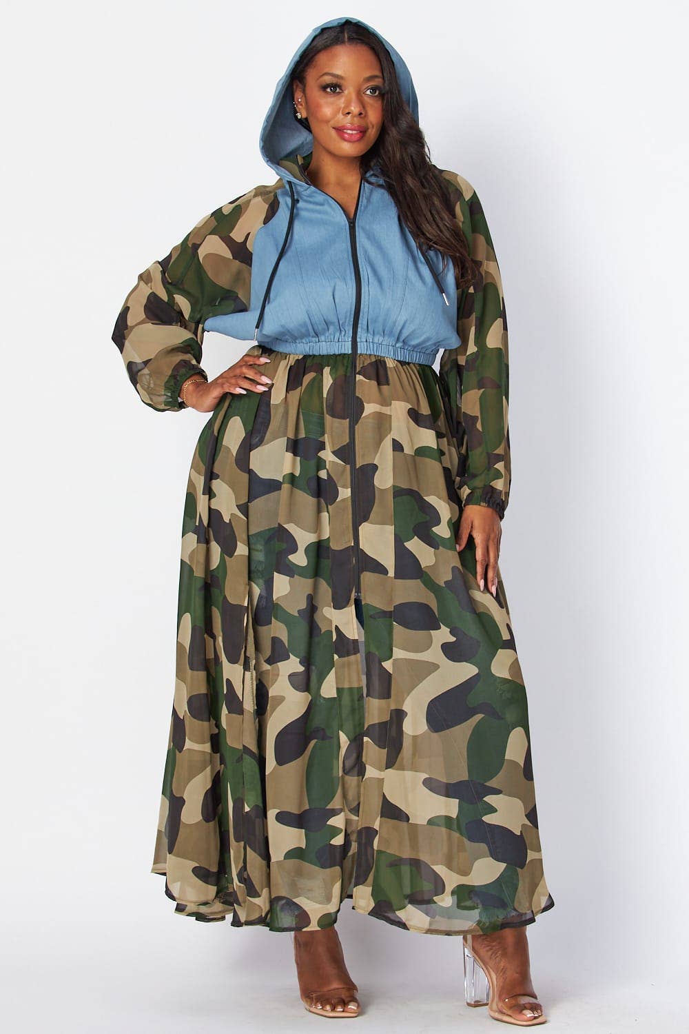 DENIM MULTI Robe Plus en vente sur Faire3
