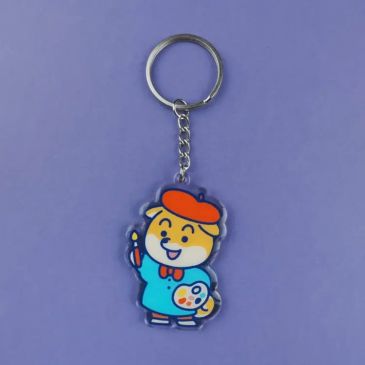 Yeaaah! Studio - Wholesale Keychain - Unisex - "Mimi - artist" keychain in recycled acrylic1