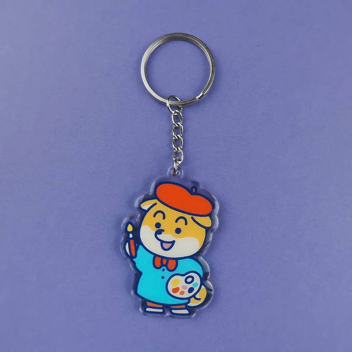 Yeaaah! Studio - Wholesale Keychain - Unisex - "Mimi - artist" keychain in recycled acrylic1