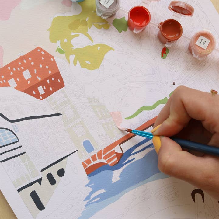 La Petite Épicerie - Wholesale DIY Craft Kit - Number Painting Kit - Little France by Camille Clerc1