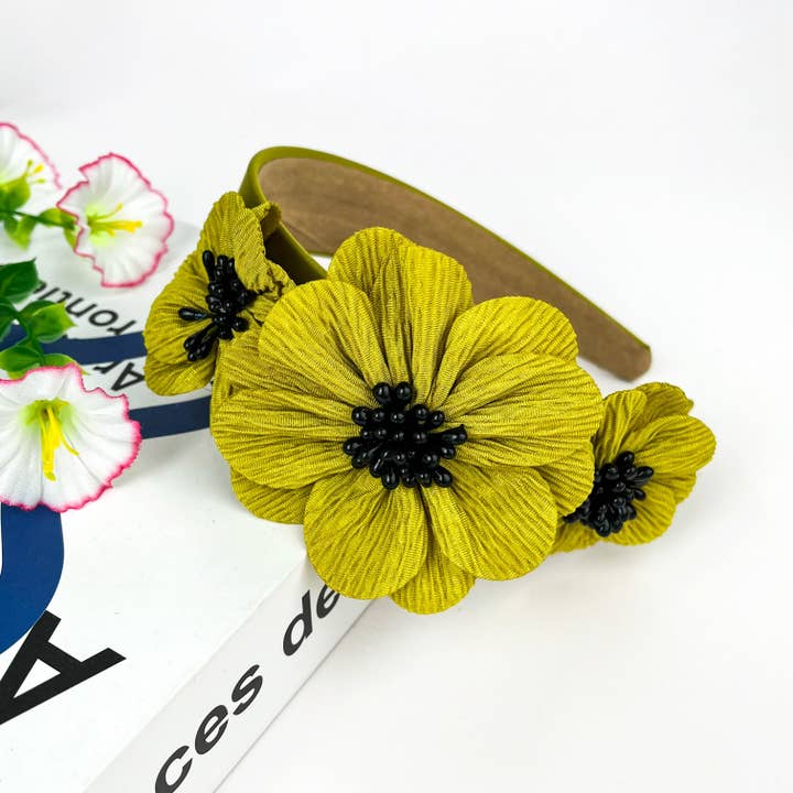 TheDivaSoap - Wholesale Fashion Headband - Women's - Pearl Flower Headband, Elegant Floral Hair Accessory4