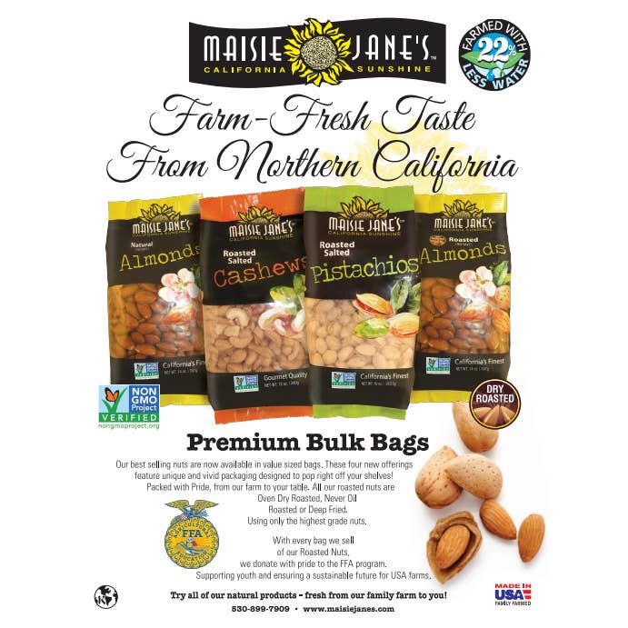 Maisie Jane’s - Wholesale Nuts - Pistachio Roasted & Salted In-Shell, California 10 oz.