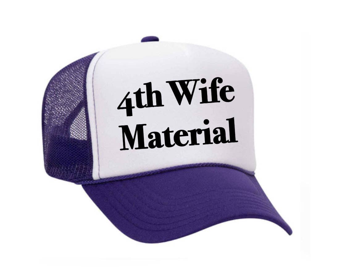 Inappropriate Trucker Hats - Venta al por mayor Gorra trucker - Mujer - Gorra de camionero 4th Wife Material5