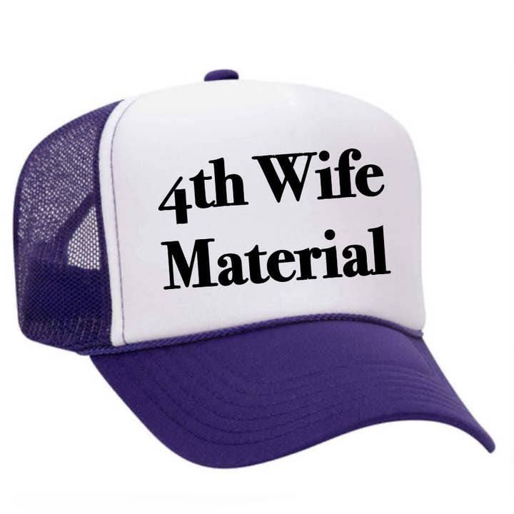 Inappropriate Trucker Hats - Venta al por mayor Gorra trucker - Mujer - Gorra de camionero 4th Wife Material5