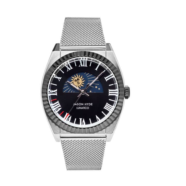 LUNATICO | 40 MM WATCH BLACK DIAL - MESH STRAP for wholesale by JASON HYDE