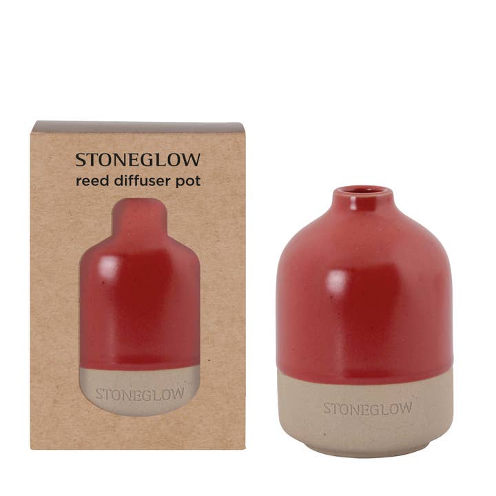 Elemente - Feuer - Keramik-Diffusortopf Neu für den Großhandel von Stoneglow Candles