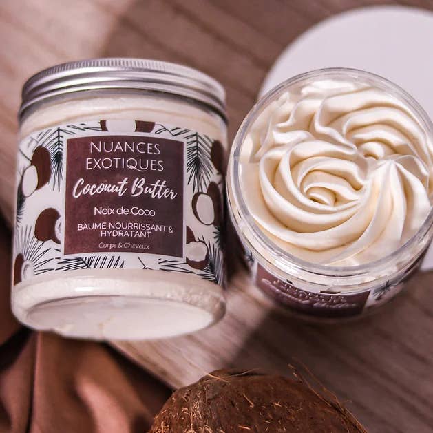 Coconut Balm – Nährendes Kokosbutter-Balsam für Haut und Haare für den Großhandel von Nuances Exotiques
