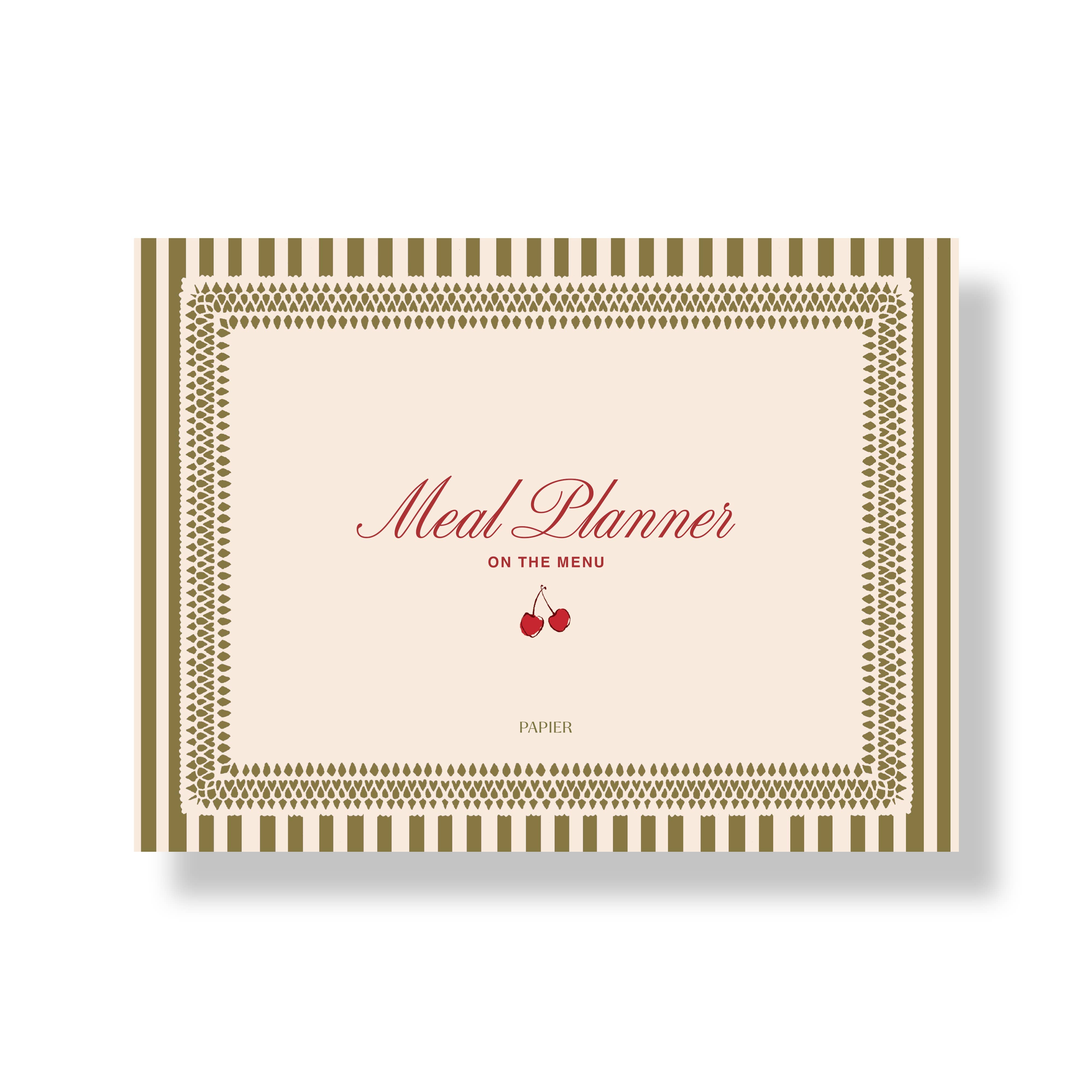 Papier - Wholesale Planner - Undated Weekly Meal Planner - Cherry