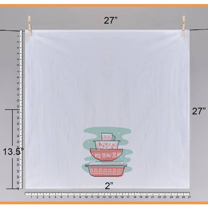 JoRetro - Vente Torchons - Torchon en pyrex - Stems Bowl Stack 2