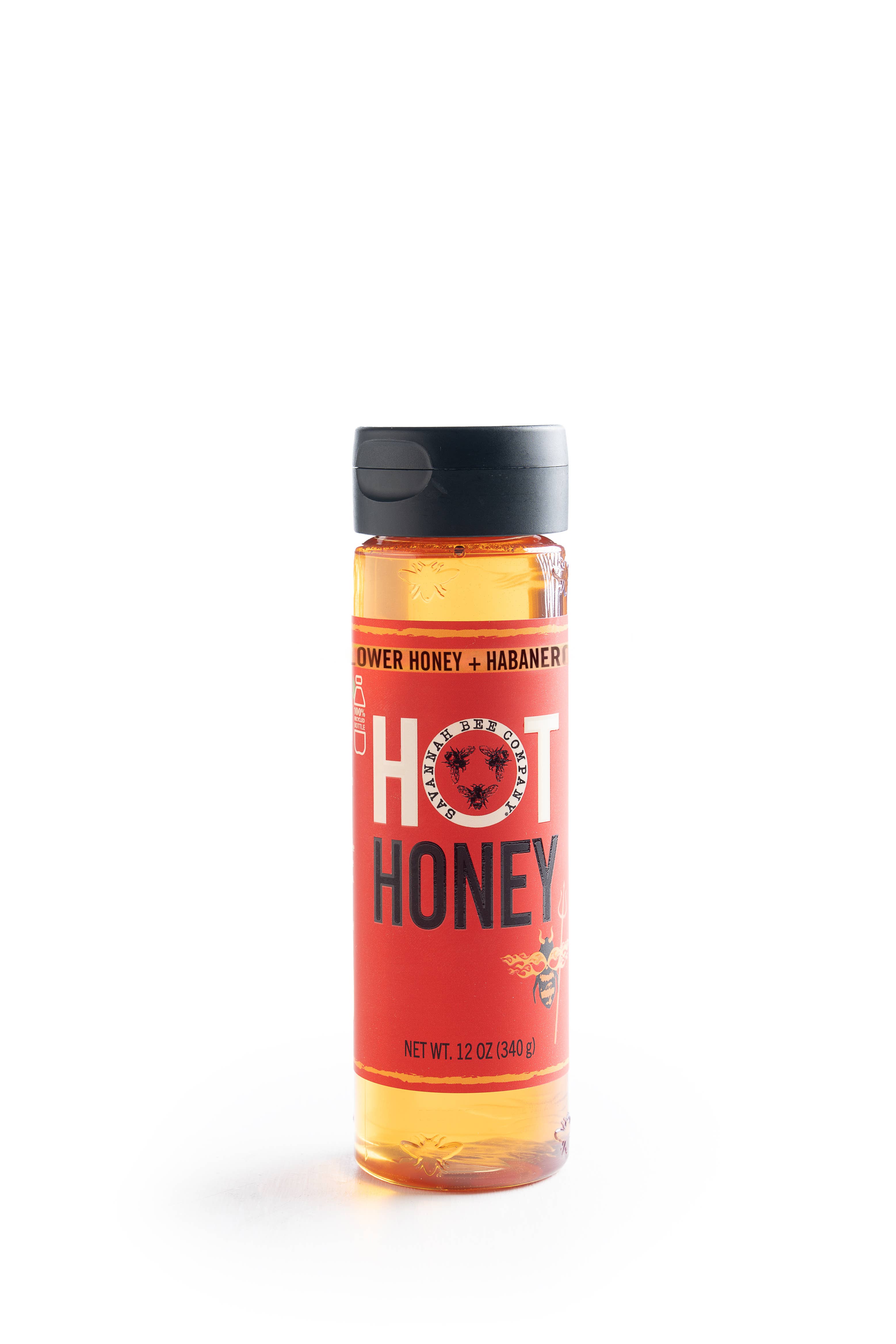 Savannah Bee Company - Wholesale Honey - Hot Honey - Plastic Squeeze Bottle - 12oz