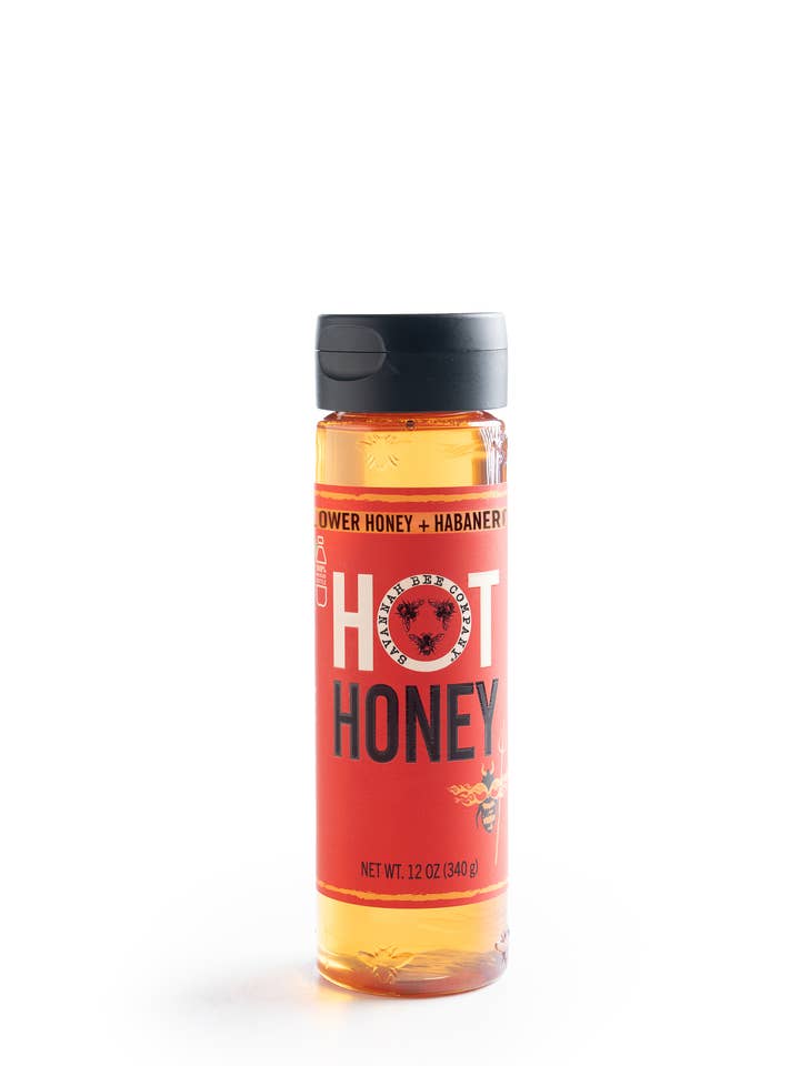 Hot Honey - Plastic Squeeze Bottle - 12oz for wholesale by Savannah Bee Company