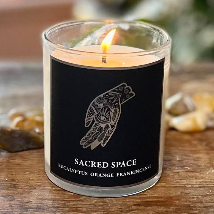 Vela espacial sagrada de 8,5 oz para venta al por mayor de Magic Fairy Candles