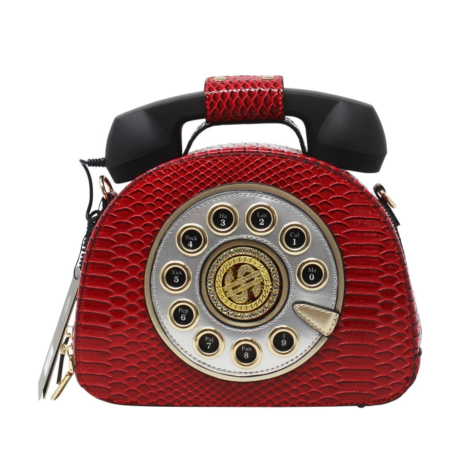 MB Fashion Wholesale - Wholesale Crossbody Bag - Women's - EVERY FASHION Vintage Telephone Handbag with Rotary Dial Design5