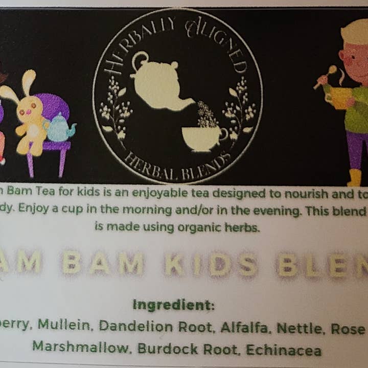 Aligned Herbally – Großhandel Gesundheits-/Entgiftungstee – Bam Bam Kindertee