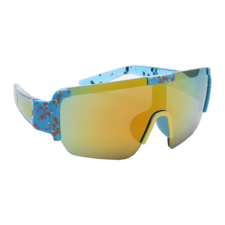 Arkaid Pokemon Yellow and Blue Tinted Sports Wrap for wholesale by H2W dba Sun-Staches