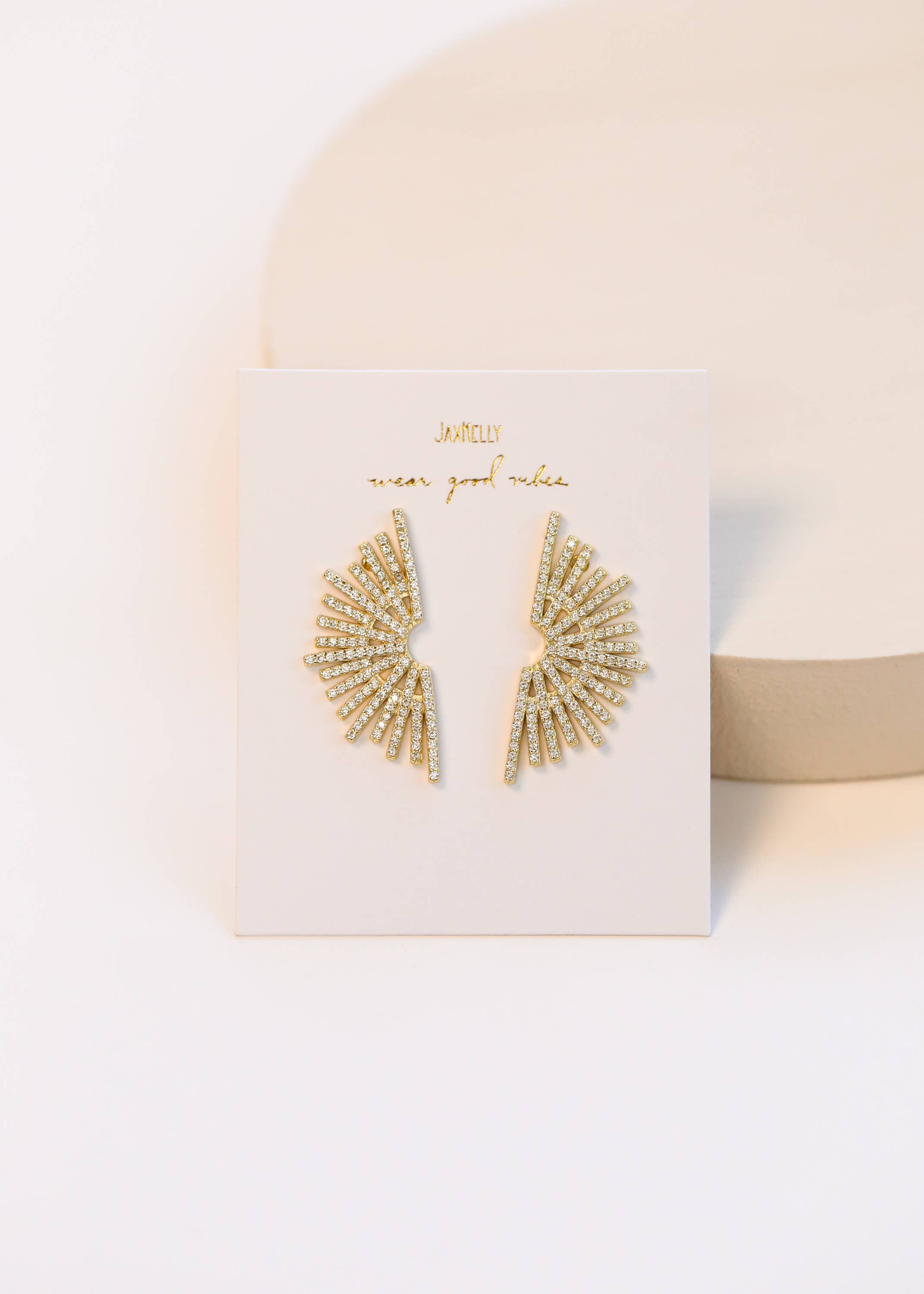 JaxKelly - Wholesale Dangle Earrings - Celestial - Sunburst - Gold Earrings4