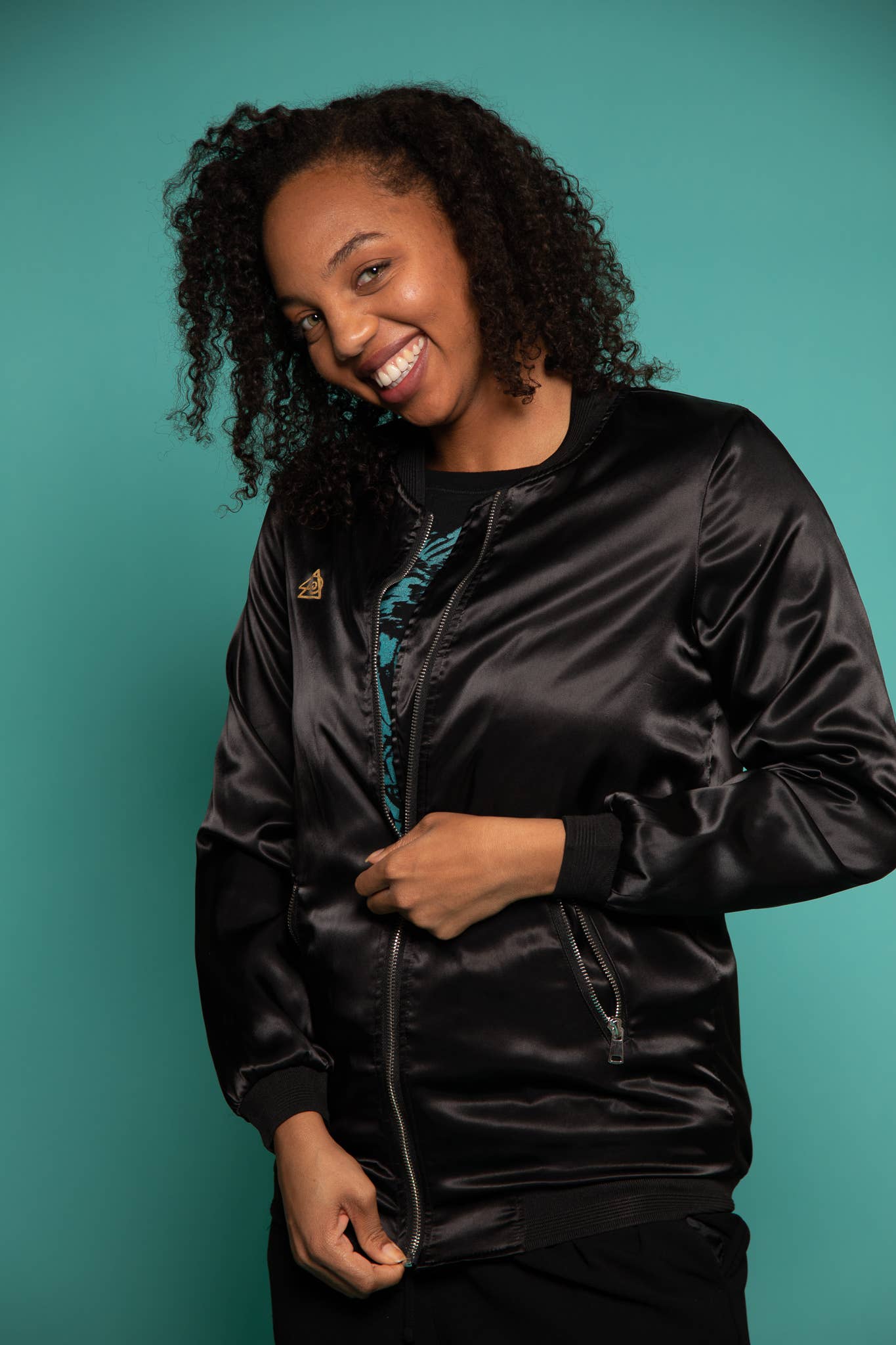 SpiralEyez Designs - Wholesale Bomber Jacket - Women's - Aztec Bomber Jacket - Black4