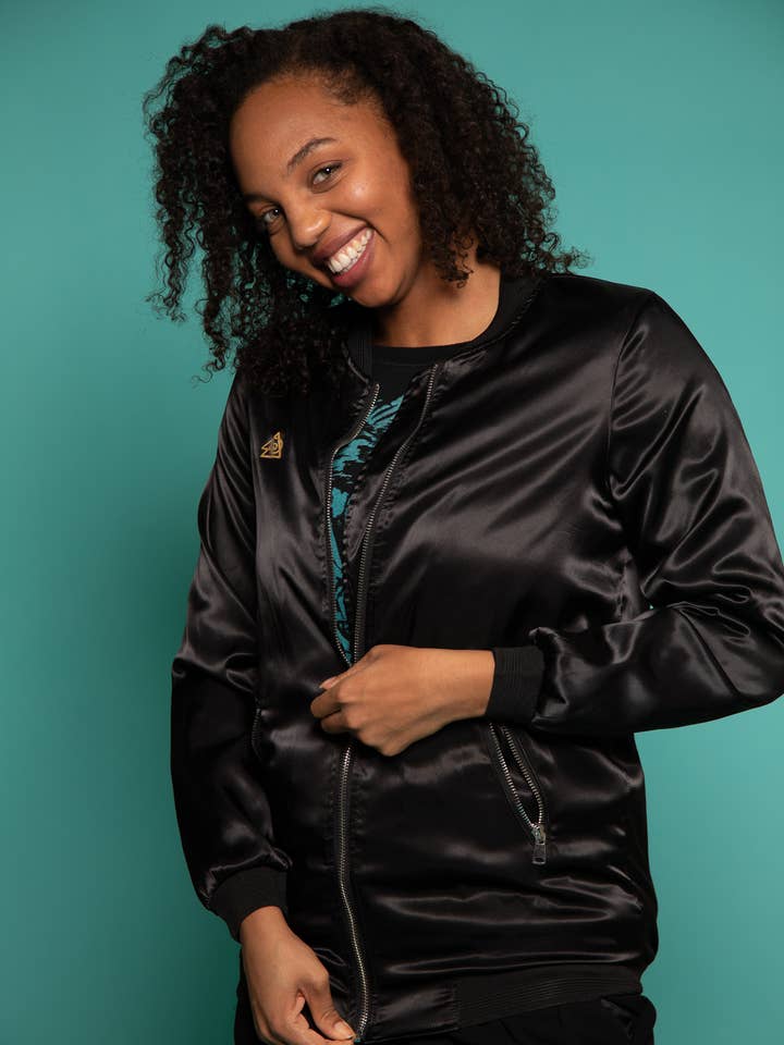 SpiralEyez Designs - Wholesale Bomber Jacket - Women's - Aztec Bomber Jacket - Black4