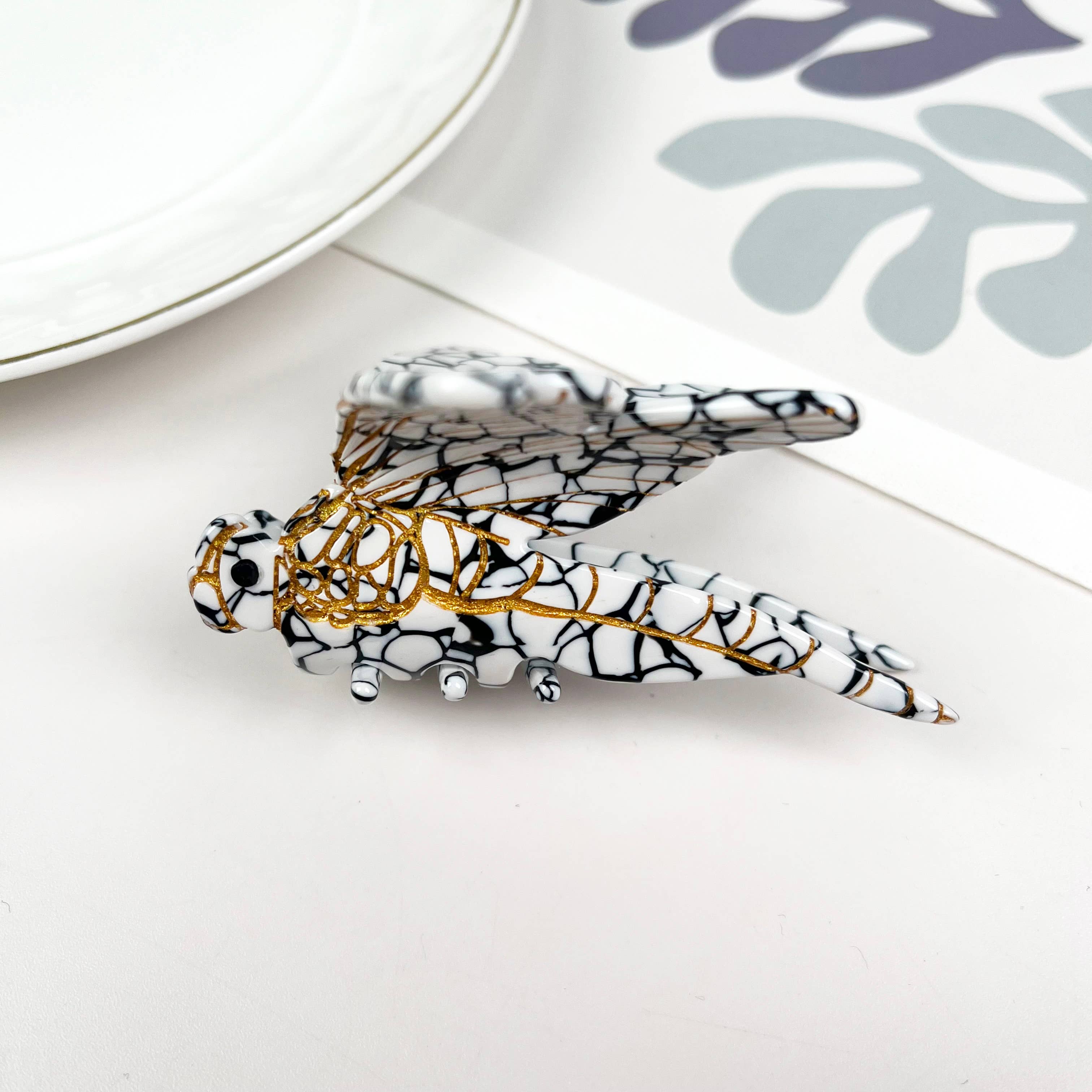 TheDivaSoap – wholesale Hair clip – Women’s – Acetate Dragonfly Hair Clip, Animal Claw Clips3