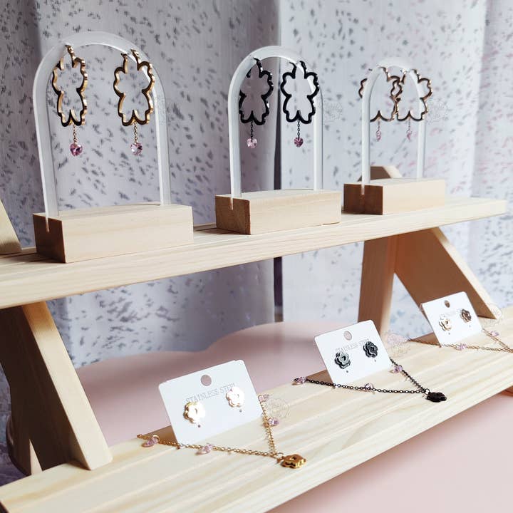 Sakura Stud Earrings | SakurAccessories for wholesale by squibblefu