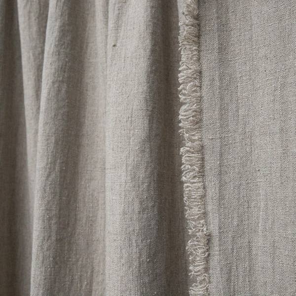 LinenMe – Großhandel Vorhang – Leinenvorhang Natural Terra mit Fransen2